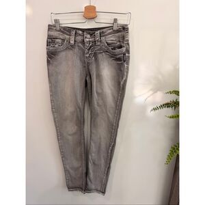 Silver Jeans Co Gray Wash Skinny Jeans Size 27
